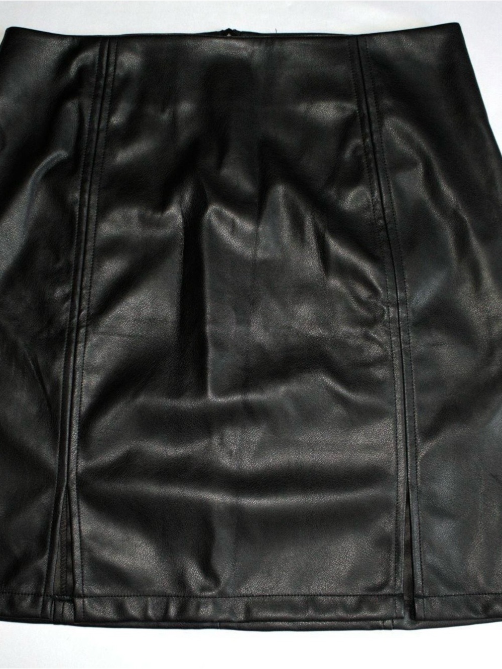Mango Black Faux Leather Mini Skirt